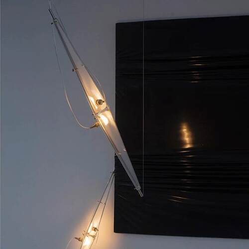 简约陈星宇SingChan餐厅吊灯设计师样板房展厅loft挑空楼梯艺术灯