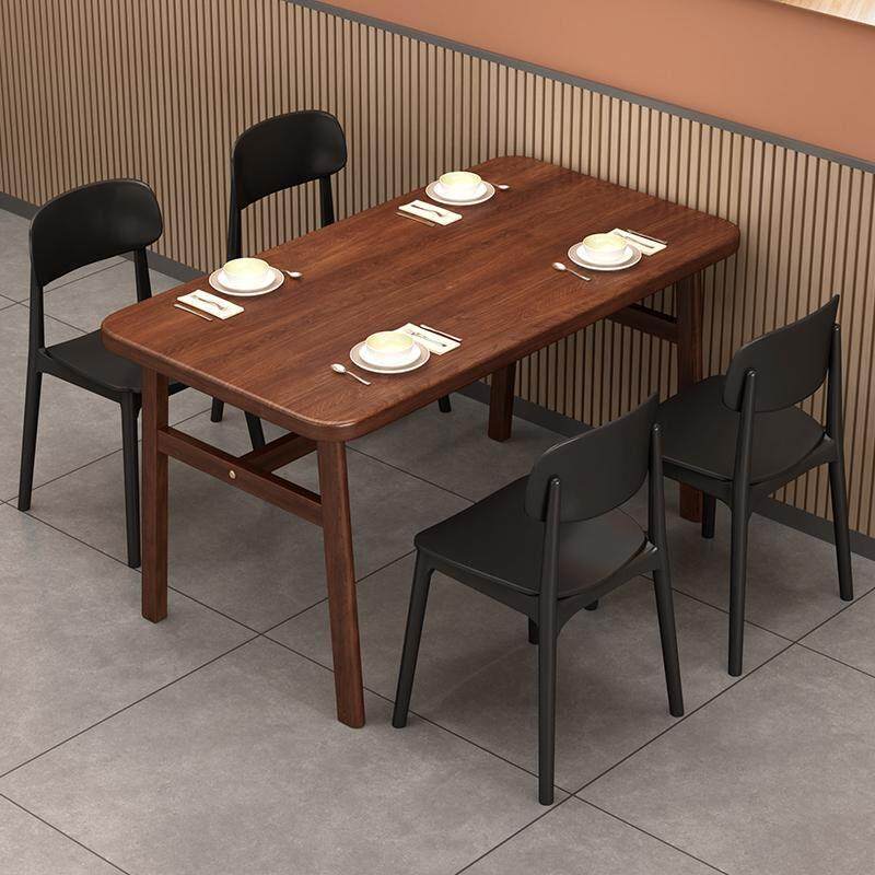 餐桌家用小户型现代简约出租屋客厅吃饭桌子餐饮商用饭店桌椅套装