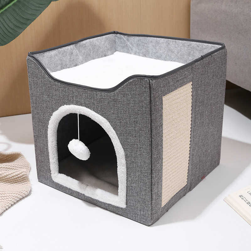 保暖宠物用品猫新款可折叠磨半封闭窝四季猫爪通用双层窝,宠物/宠物食品及用品,猫窝/屋/帐篷/沙发,淘宝优惠券,粉丝福利购,淘宝优惠卷