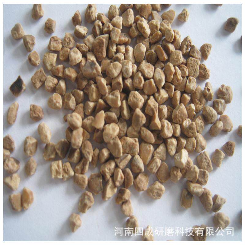 河南厂家供应喷砂磨料 眼镜腿喷砂打磨用核桃砂30#