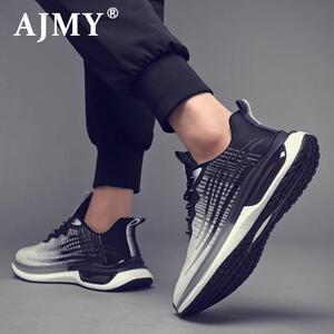 法国AJMY男鞋2025新款夏季网面透气休闲运动跑步软底时尚潮流鞋子
