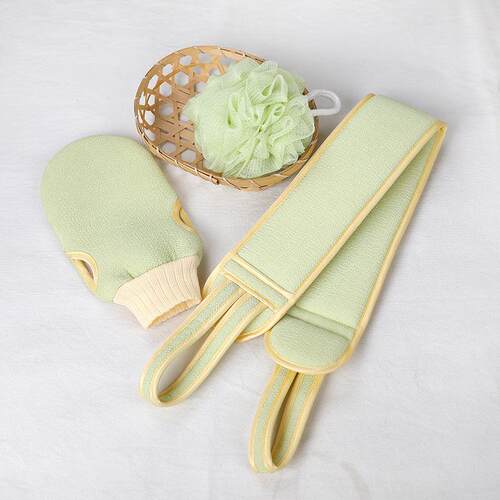 Bath Towel Set for Adults - Includes Exfoliating Scrub Towel