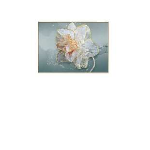 轻奢花朵电表箱装饰画现代简约挂画液压杆遮挡箱电闸箱墙晶瓷壁画