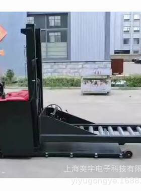 手摇滚筒平台可转动堆高车导轨式电动升降电池组模具安装升高叉车