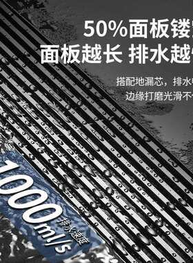 加宽10cm不锈钢长条地漏加长条形全铜芯防臭大排量侧排水槽条形