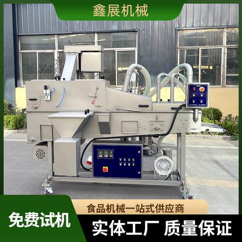 全自动隧道式裹上蘑粉ASK机鸡柳粉上粉机鸡米花上浆粉机菇上糠上