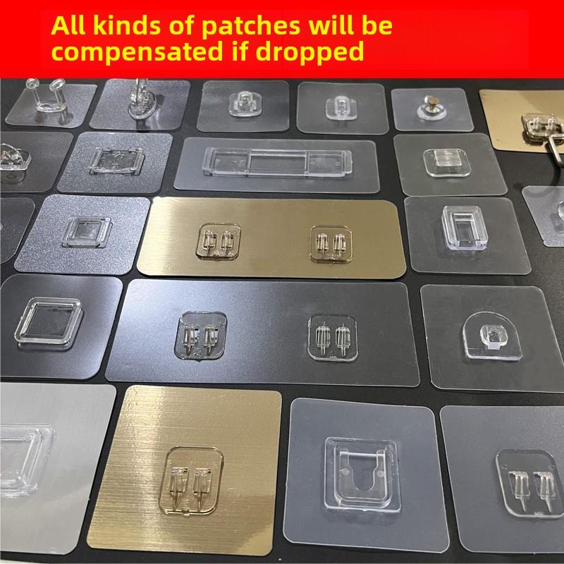 鞋架挂钩免钉胶膜浴室吹风机架防水免打孔贴片瓷砖胶粘剂