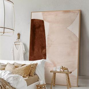 北欧玄关过饰道画客厅落地画挂装 1019术卧头室床极简壁画油 艺Y20