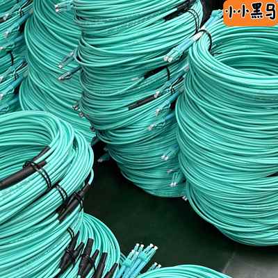 网吧用铠装光纤跳线多模双芯万兆LC双工OM3防鼠咬抗弯折抗压电信