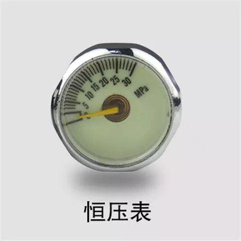 进口恒压表30mpa压力表高压气压表小表夜光表40map恒压阀双表