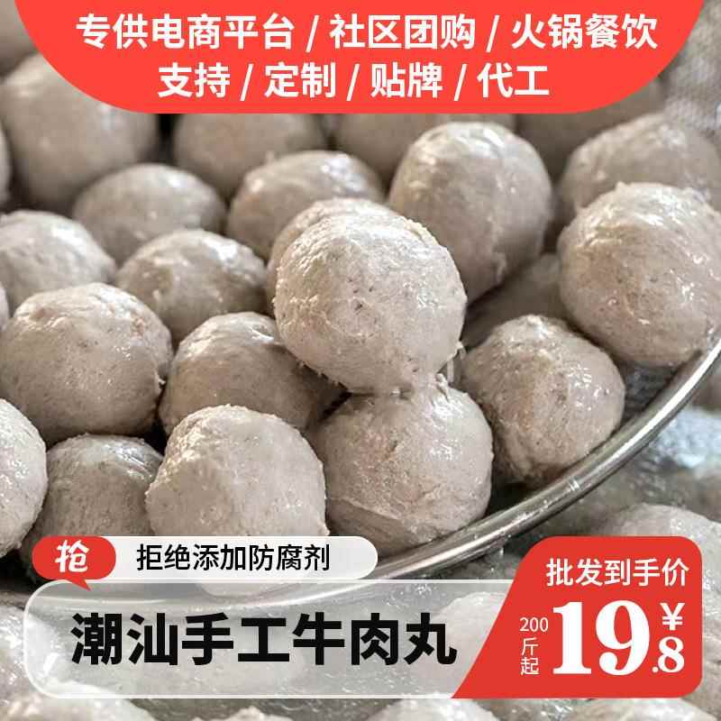 金大牛 潮汕特产牛筋丸 牛肉丸关东煮麻辣烫食材火锅丸子2号