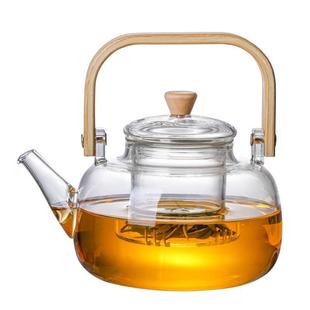 玻璃茶壶 日式 家用透明提梁壶带过滤功夫泡茶煮茶壶冲泡简约