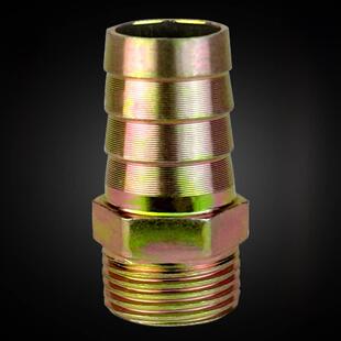 铁镀彩外丝直通宝塔管接头水管软管皮管咀接头1分2分3分4分6分1寸