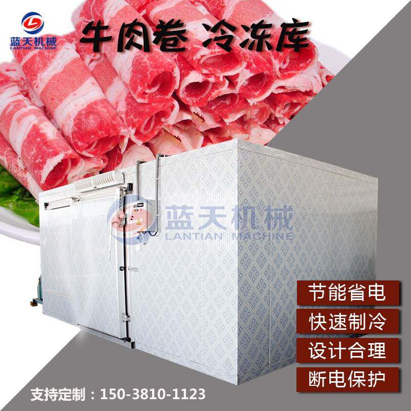牛肉卷冷冻库 智能羊肉卷冷藏库 全套肉制品冷冻设备厂家直销