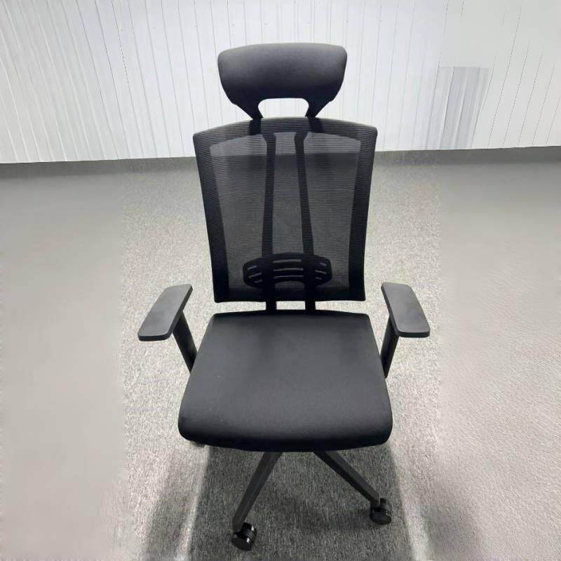 电脑椅子办公椅 电竞椅人体工学座椅 黑色网布转椅 可升降椅
