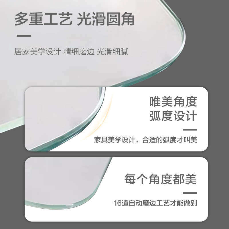 异形不规则浴室镜洗手间卫生间镜子挂墙壁挂贴墙镜子免打孔化妆镜