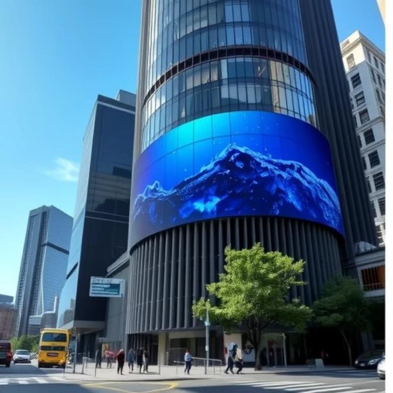 户外前维护LED格栅屏灯条屏P15.625P20P25 网格通透led幕墙屏