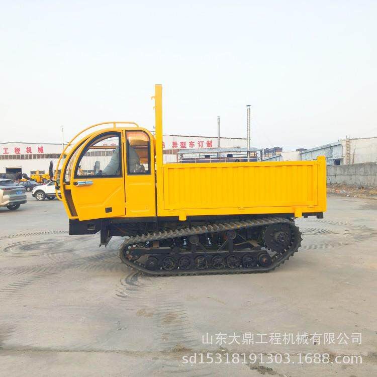 履带工程翻斗车履带式农机车特殊地形防陷型运输车
