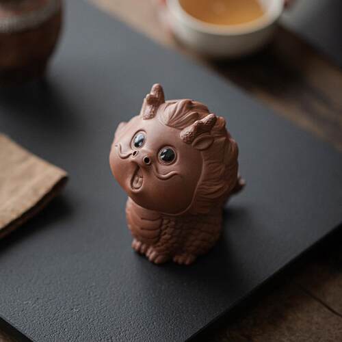 新款直销紫砂茶宠摆件精品可养招财神兽十二生肖龙茶玩茶具茶桌茶