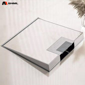 MSHML不锈钢地插大理石瓷砖嵌入式 隐形纯平五孔强弱电地面插座