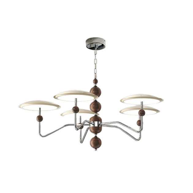 法式奶油风客厅吊灯中古星轨吊链护眼大厅主灯全屋灯具大全