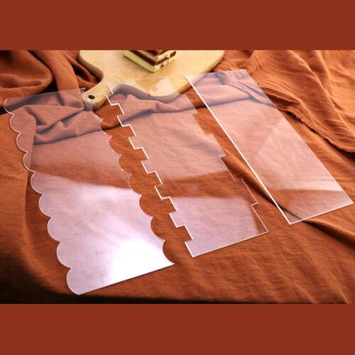 亚克力透明奶油刮板6糕刮刀件套蛋装饰造LTN型轮廓围边烘焙做工具