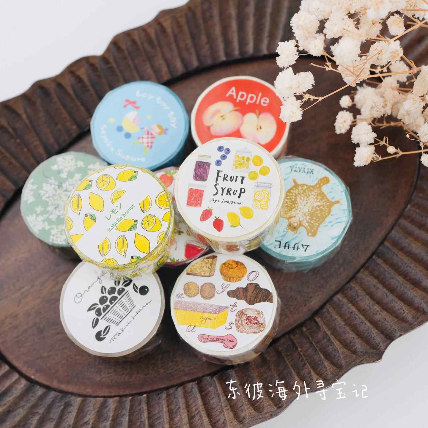 【现货】日本手纸社设计师联名高旗将雄田村美纪和纸胶带mokuji