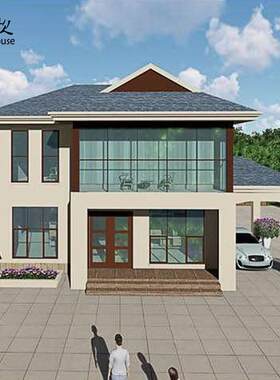 厂家直销二层轻钢龙骨结构搭建度假别墅住宅农村自建房设计施工