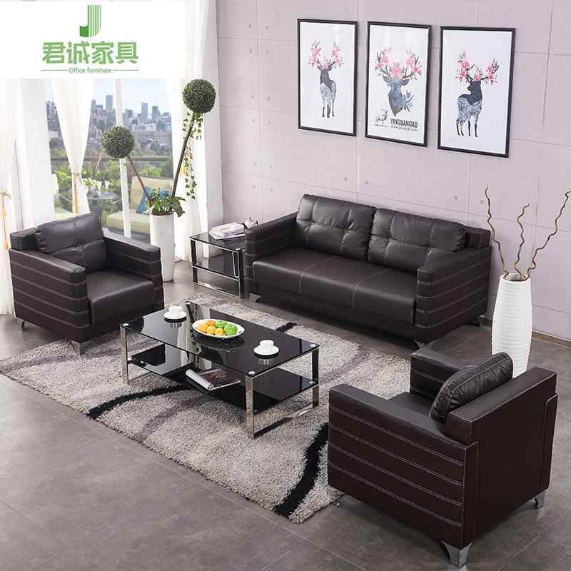 君具现代简约商务会客接待家洽谈公司办公室茶沙发玻璃诚几DC05组