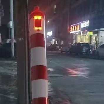 太阳能警示管电力拉线护套反光警示管红白黑黄拉线护套电线杆护套