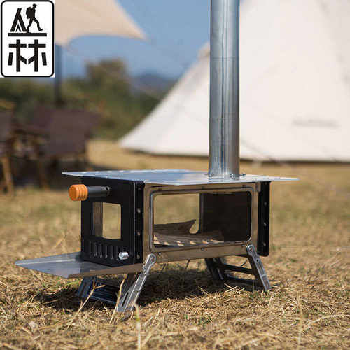 撼途2022全新上市双侧窗mini炉 野外camping帐篷炉户外野餐炉具子