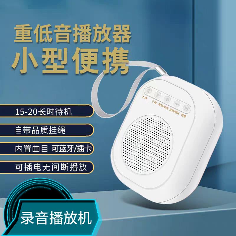 迷你小型录音循环播放器多功能播放All录音机鸟用插放机可插卡