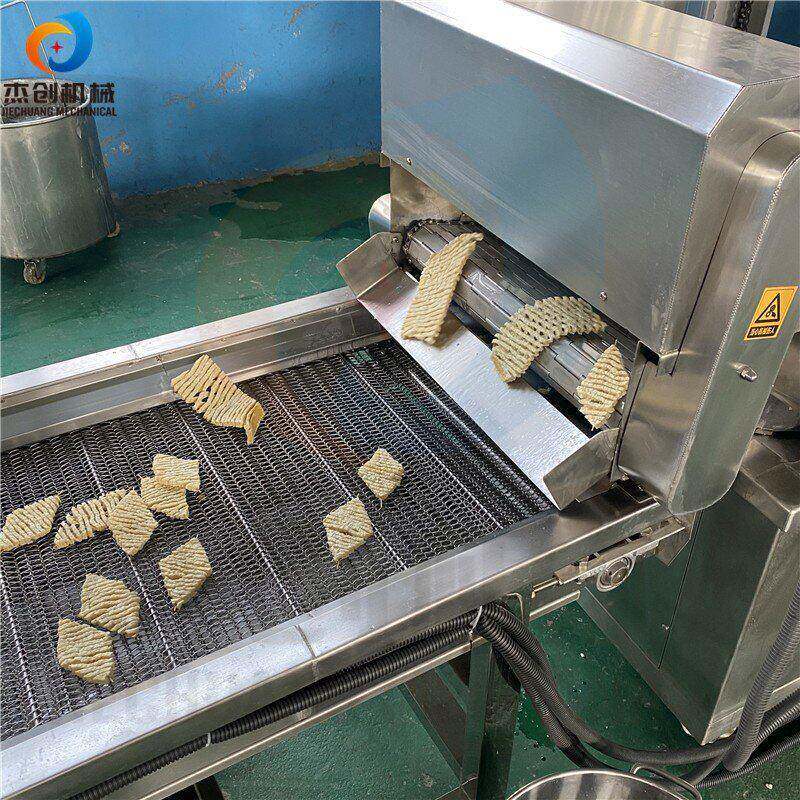 兰花干油炸机厂家 杰创机械全自动豆腐串油炸线 豆干油炸机