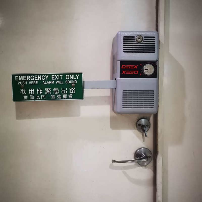 报警紧急逃生超市器原装锁消防出口推杆通道达富detex锁ecl230d斯