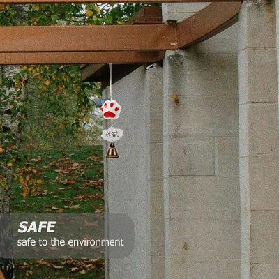 Red Cat Claw Resin Hanging Wind Chime Decor Premium