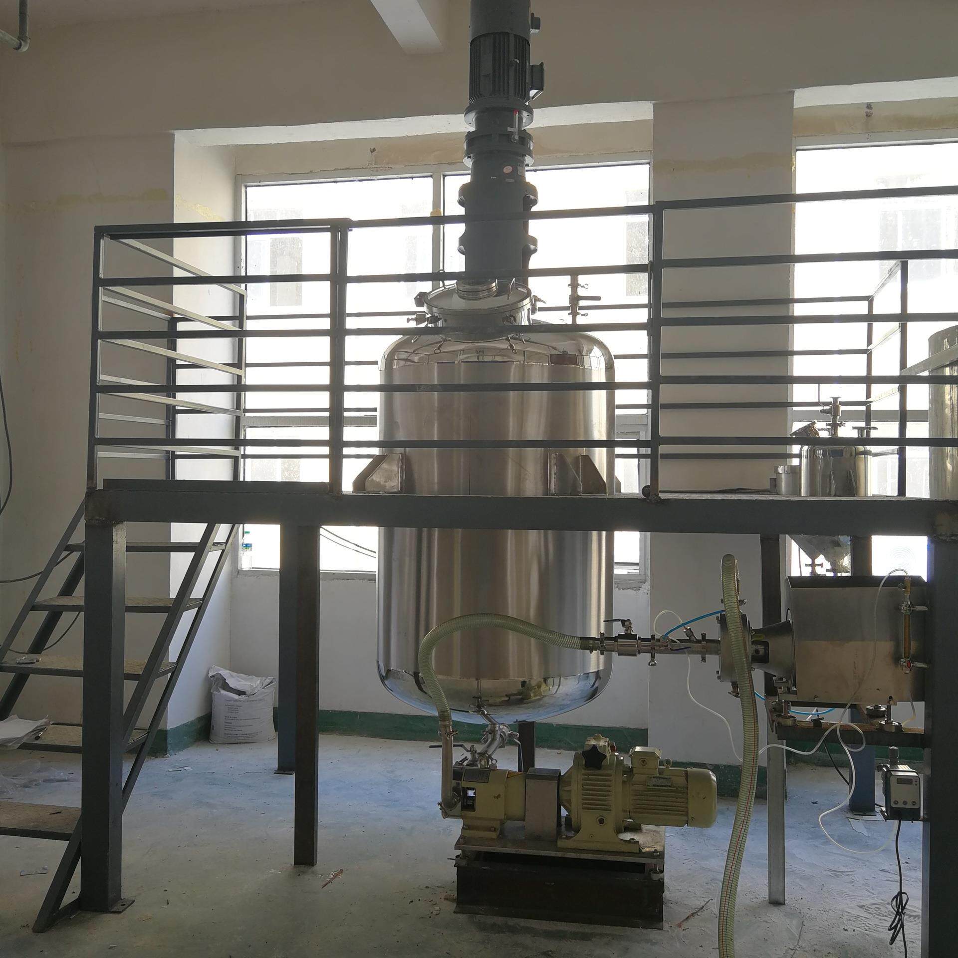 提供1500L化工搅拌罐工作平台制作搅拌罐树脂原料添加剂反应釜