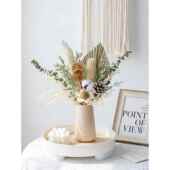 欧美风送礼鲜花风干干花束混搭尤加利叶家居装 饰摆件棉花轻奢高级