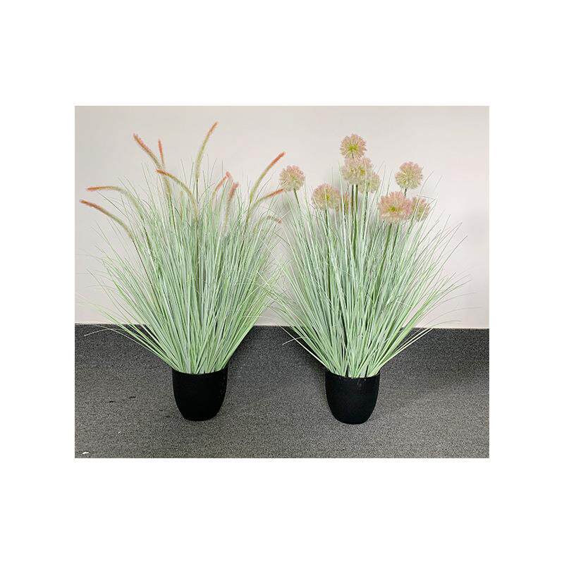 仿真芦苇绿植狗尾草盆栽蒲公英晴天草仿真蒲苇家居装饰落地摆件