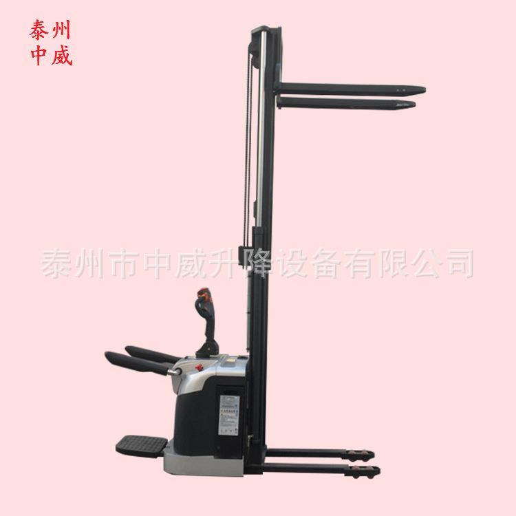 无级调速三门架1吨5米全电动堆高车全电动叉车全自动堆高机