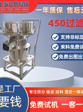 如昂耐磨耐腐蚀硬度不锈钢食品行业450过滤筛厂家RA-GPS-450