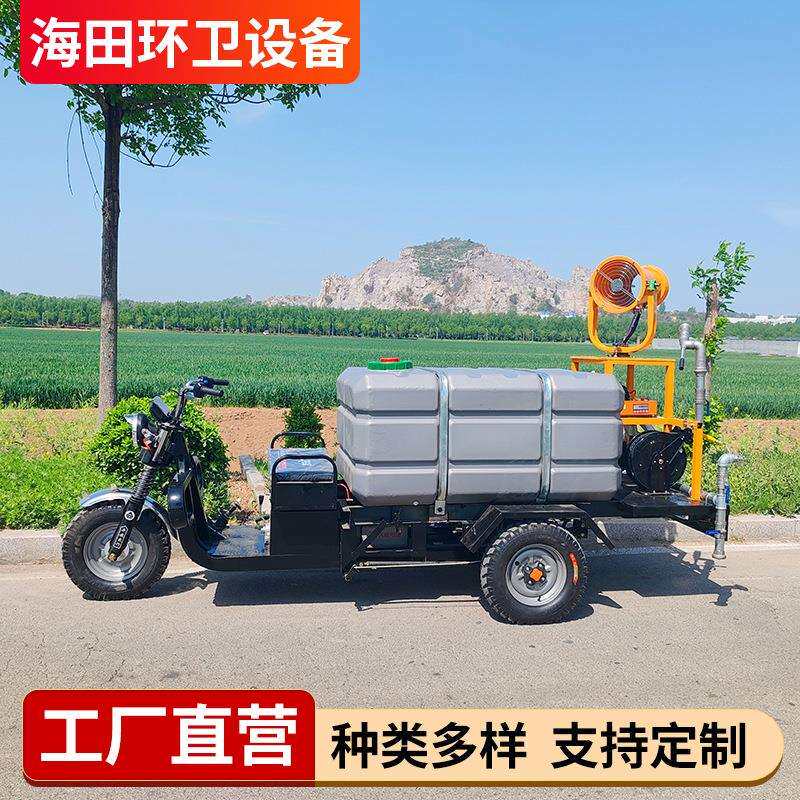 多功能电动三轮雾炮车 绿化带运水浇灌车 五合一道路洒水设备