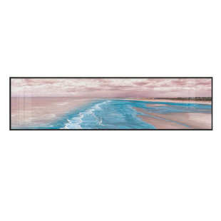 饰画主卧温馨床头挂画唯美海景横幅壁画民宿客厅画 现代简约卧室装