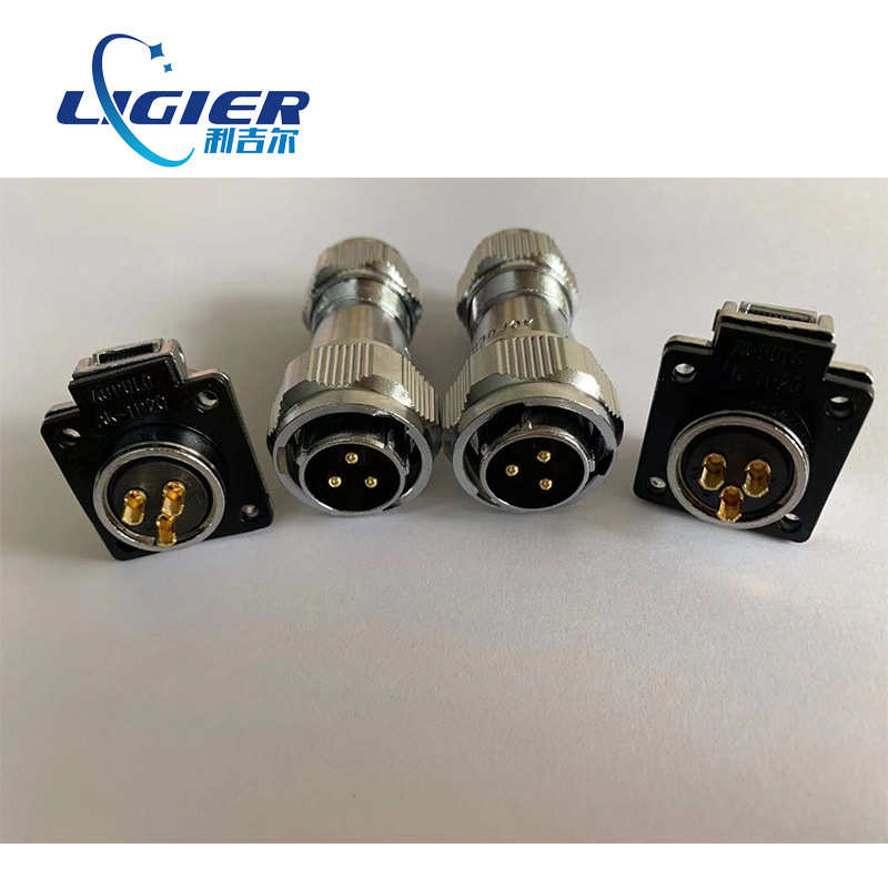 帽连接aky20j3tw快速卡口插头电缆aky20k3z固定龙aopulo澳普&金属