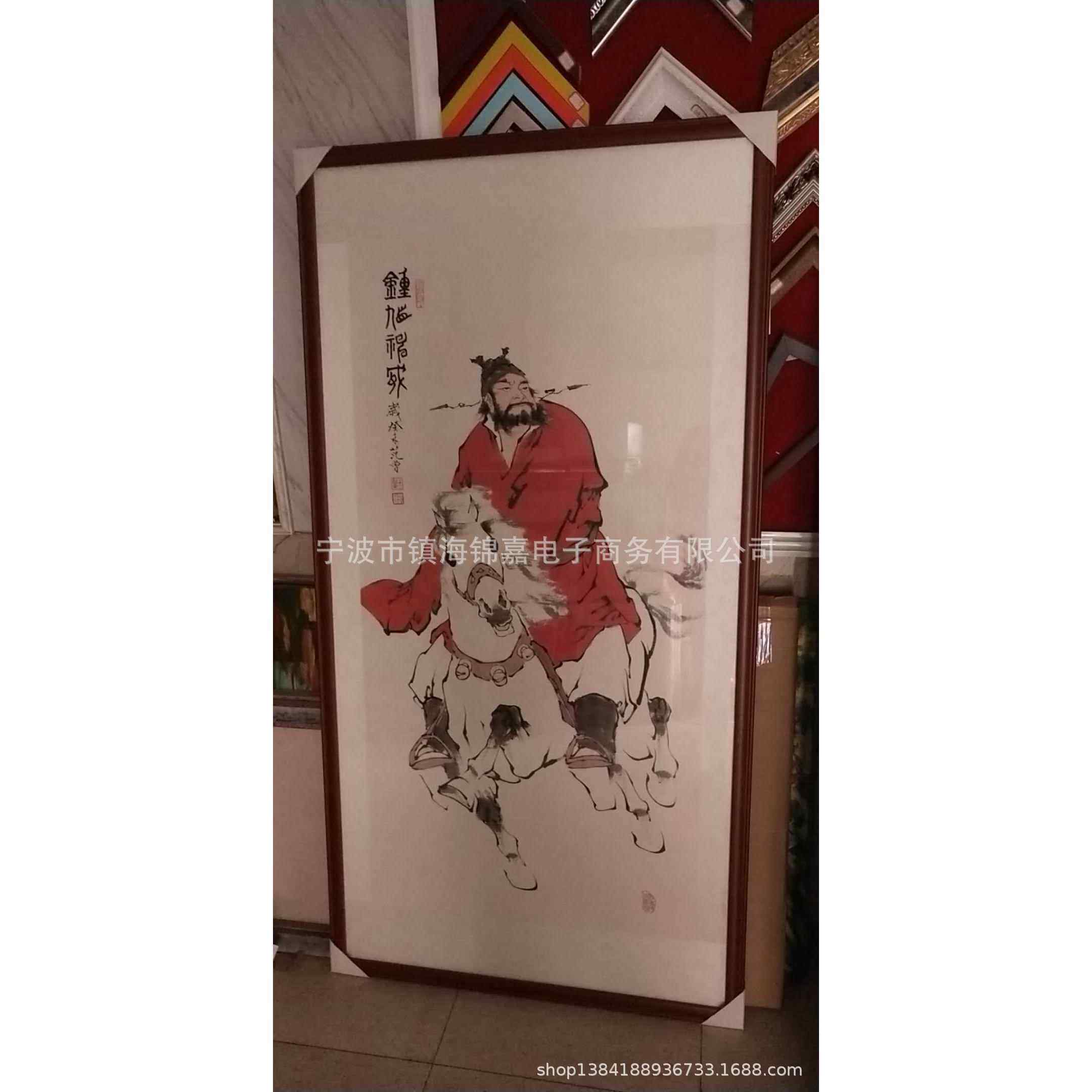 裱画托绫加工,承接国画字画卡纸画油画业务 酒店配画 别墅大堂画