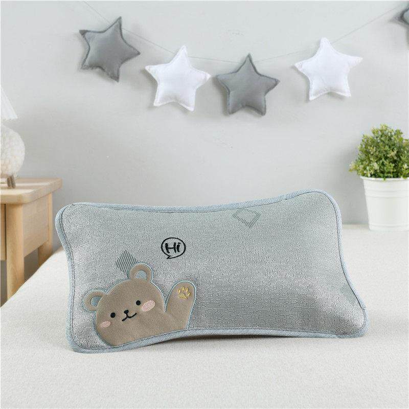 夏天宝宝凉枕头套婴儿透气冰藤枕3-6-9岁幼儿园小学生荞麦枕吸汗