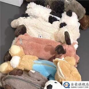 鸭嘴兽毛绒绒笔袋合集软呼呼笔袋2025新款初中女生创意动物可爱搞