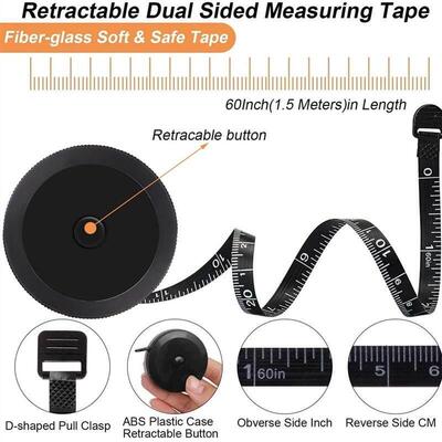150cm Mini Tape Meter Tape Tailor Ruler Keychain Measuring T
