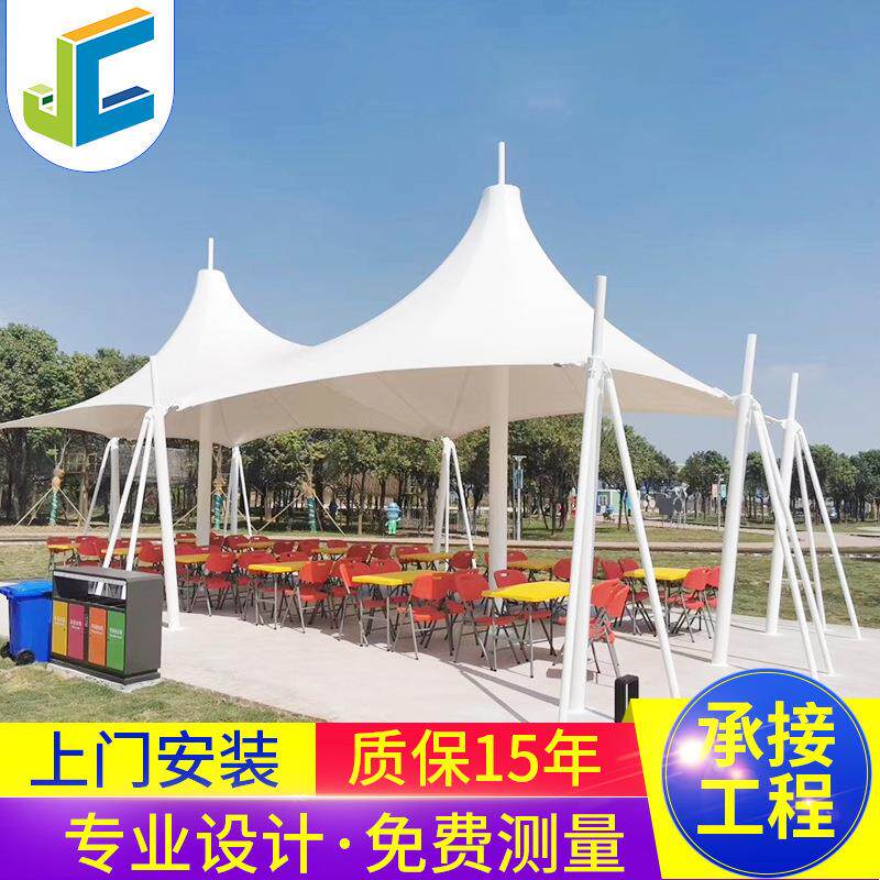 海滩景观棚膜结构景观遮阳伞棚膜结构建筑膜结构景观棚厂家