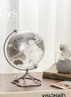地球仪摆件小众创意教学家居客厅电视柜办公室酒柜装饰品轻奢