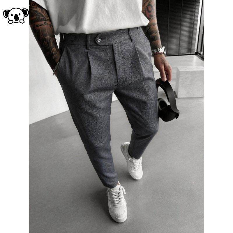 I 22378 Men Business Casual Suit Pants Italian意式西装裤